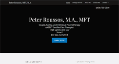 Desktop Screenshot of peterroussos.com
