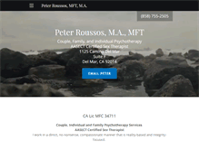 Tablet Screenshot of peterroussos.com